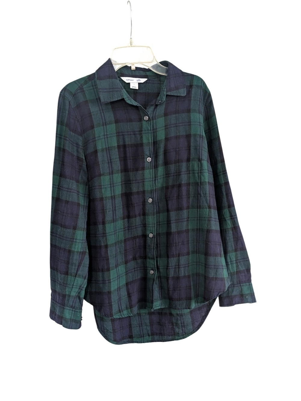 Old Navy The Classic Shirt, Plaid Flannel Button Down, Small